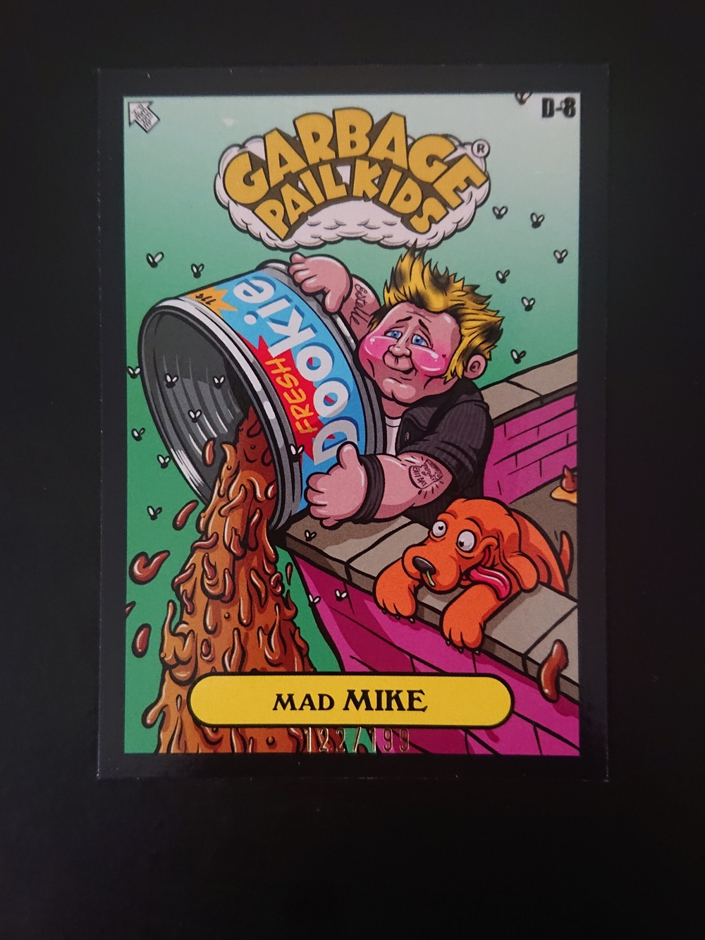2025 Topps Garbage Pail Kids Green Day - Mad Mike Dookie (D-8) Black /199